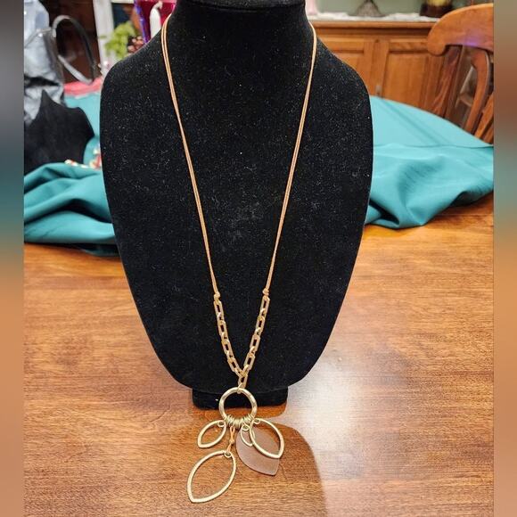 VINTAGE 1946 boho long pendant necklace - Picture 4 of 6